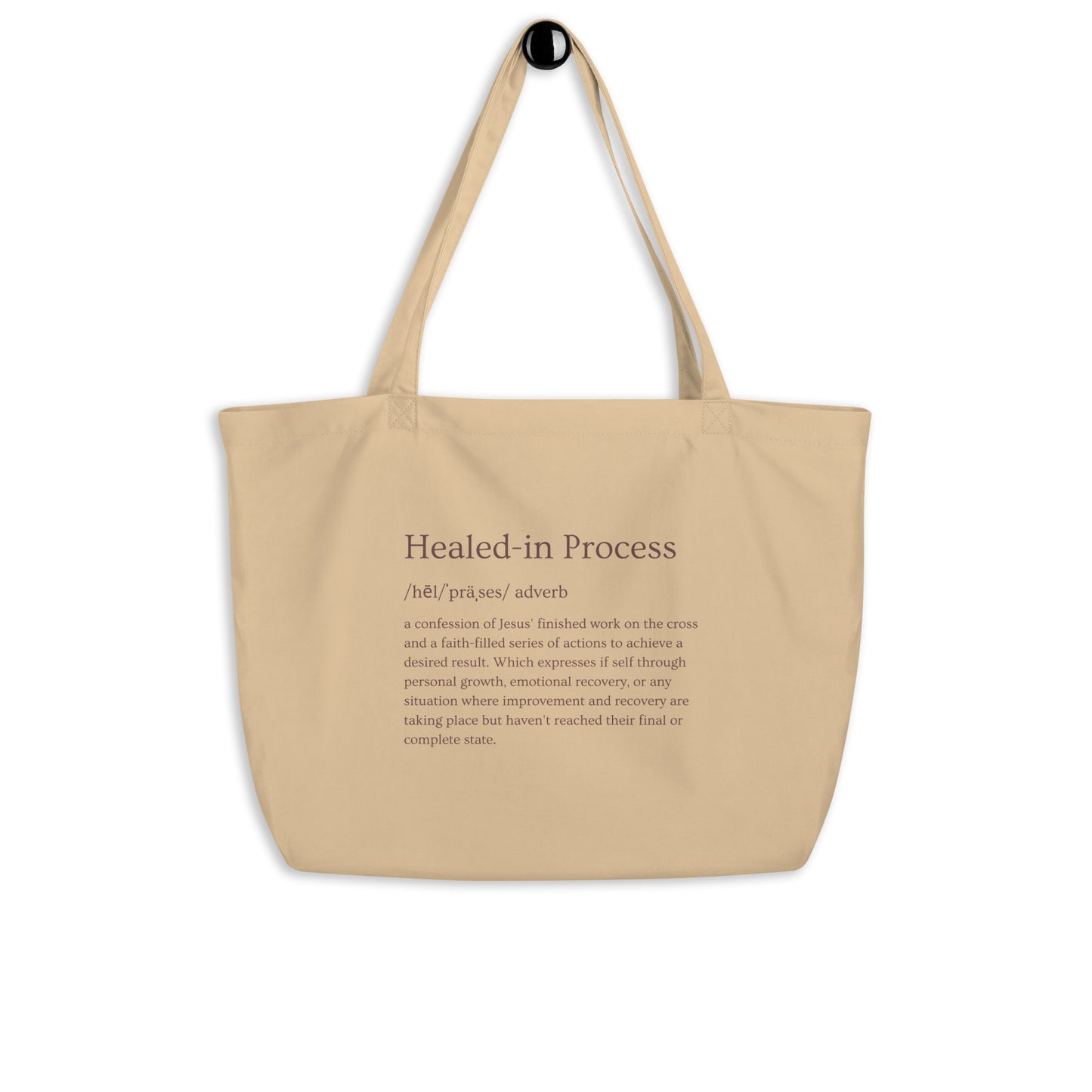 Healed tote bag