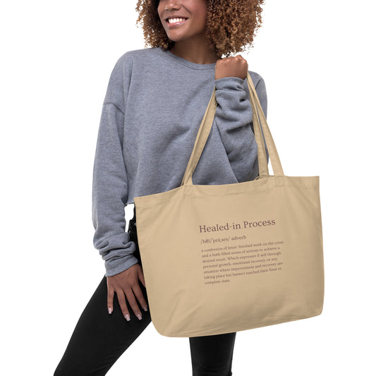Healed tote bag